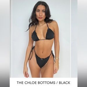 Chloe Bikini Bottoms in Black from 437 Swimwear